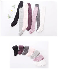 Cute Baby Girls Knit Tights Spring Autumn Winter Toddler Cotton Stocking Breathable Pantyhose For 0-8Years Boys Girls