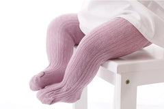 Cute Baby Girls Knit Tights Spring Autumn Winter Toddler Cotton Stocking Breathable Pantyhose For 0-8Years Boys Girls