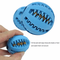 Natural Rubber Pet Dog Toys Dog Chew Toys Tooth Cleaning Treat Ball Extra-tough Interactive Elasticity Ball5cm for Pet Products