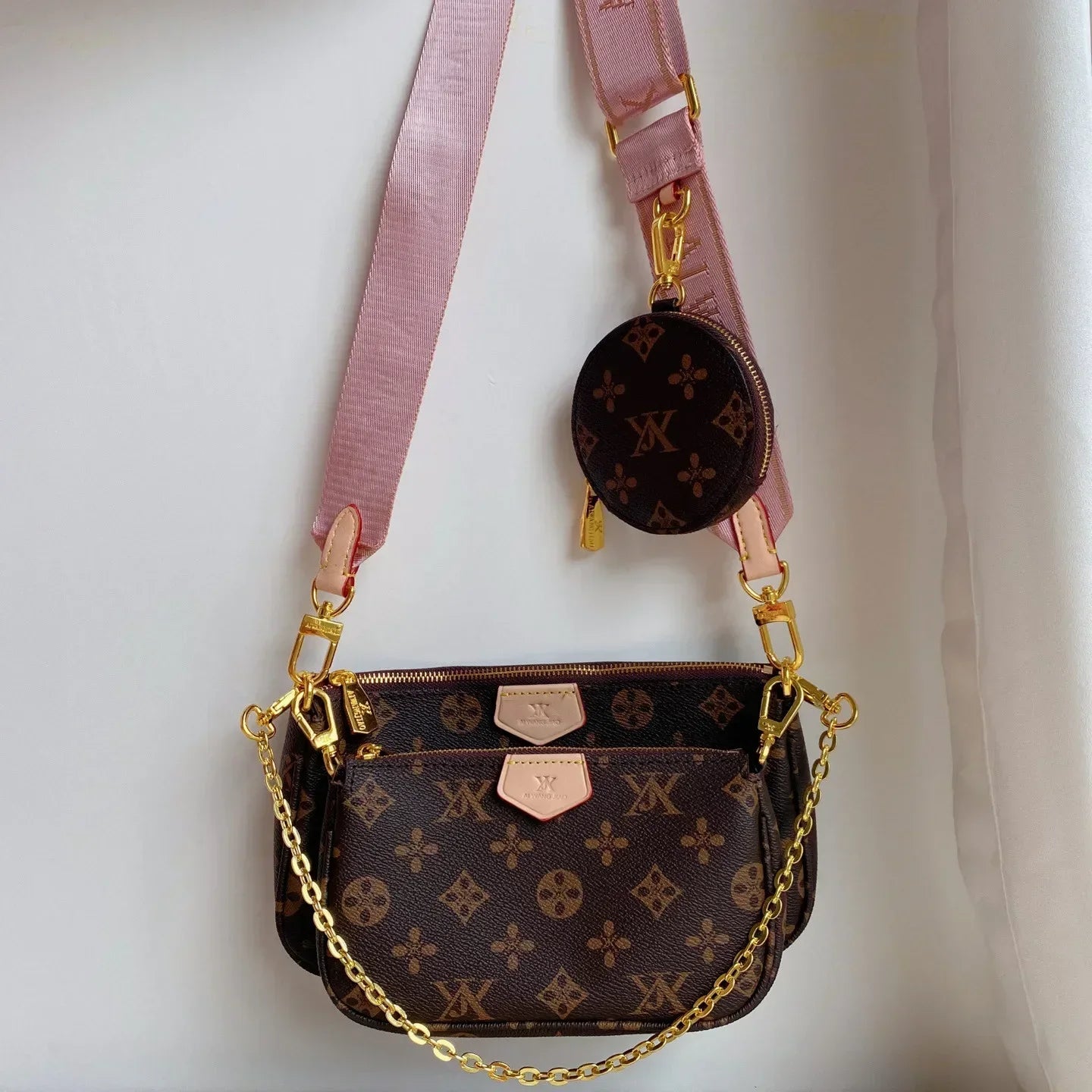Womens fashion versatile designer bag three in one mahjong single shoulder bags crossbody chain underarm envelope bags BL16