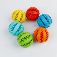 Natural Rubber Pet Dog Toys Dog Chew Toys Tooth Cleaning Treat Ball Extra-tough Interactive Elasticity Ball5cm for Pet Products