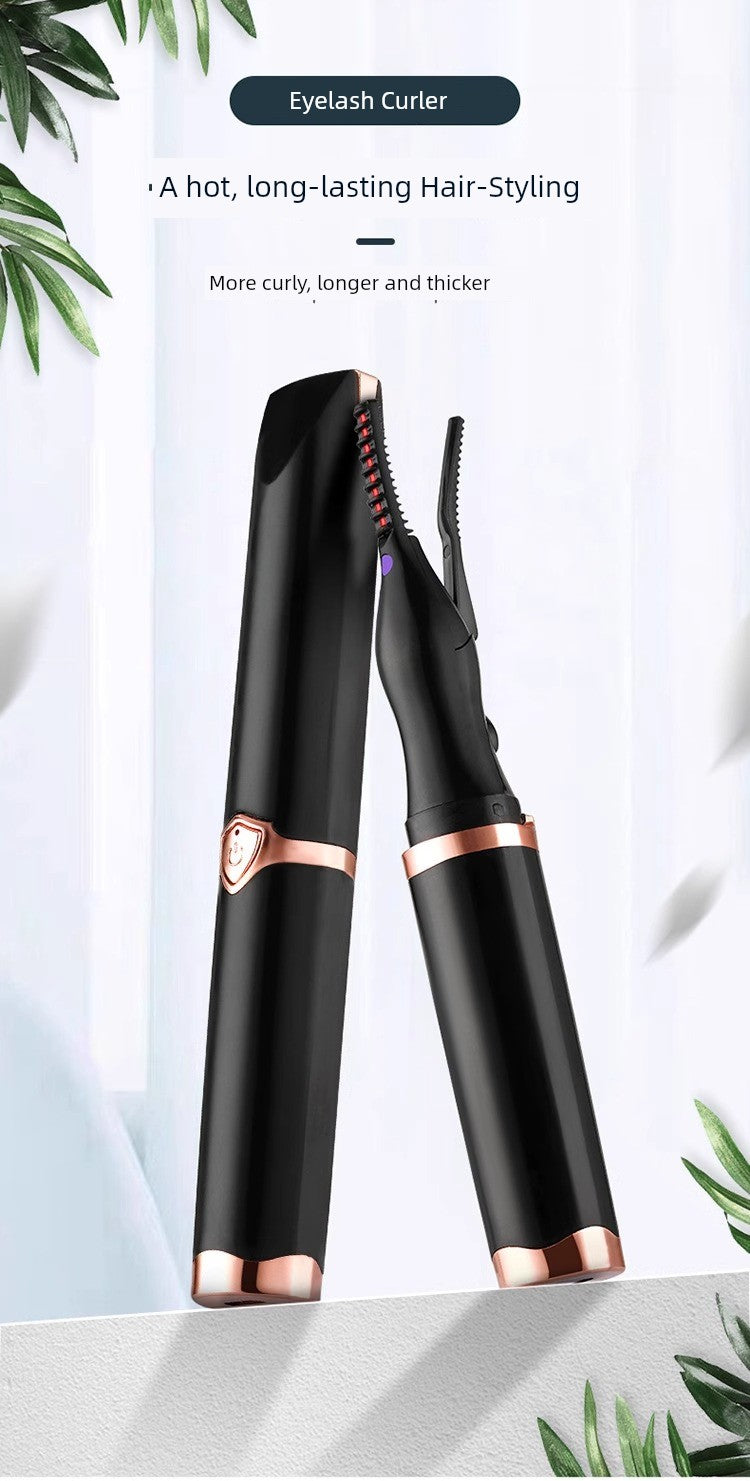 [One Ironing Will Be Warped] Electric Eyelash Curler Electric Heating Electric Heating Eyelash Perm Handy Gadget Charging Lasting Hair-Styling Curler
