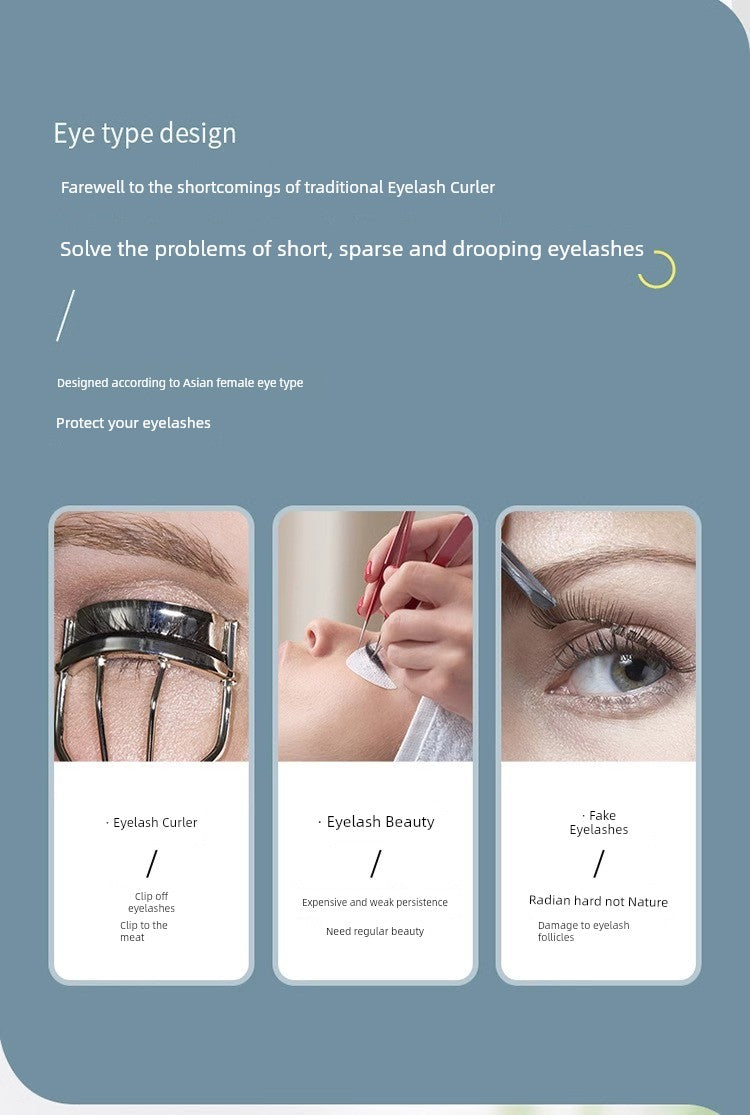 [One Ironing Will Be Warped] Electric Eyelash Curler Electric Heating Electric Heating Eyelash Perm Handy Gadget Charging Lasting Hair-Styling Curler