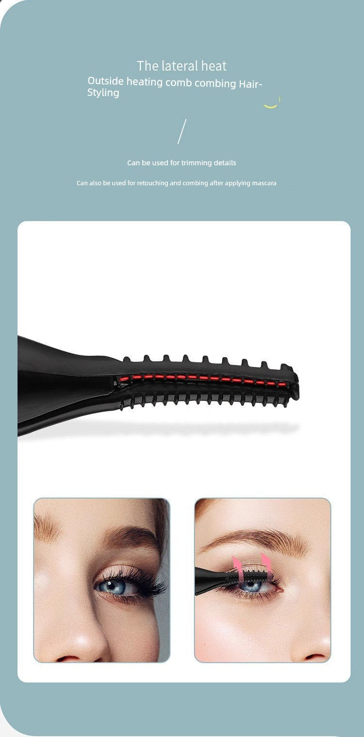[One Ironing Will Be Warped] Electric Eyelash Curler Electric Heating Electric Heating Eyelash Perm Handy Gadget Charging Lasting Hair-Styling Curler