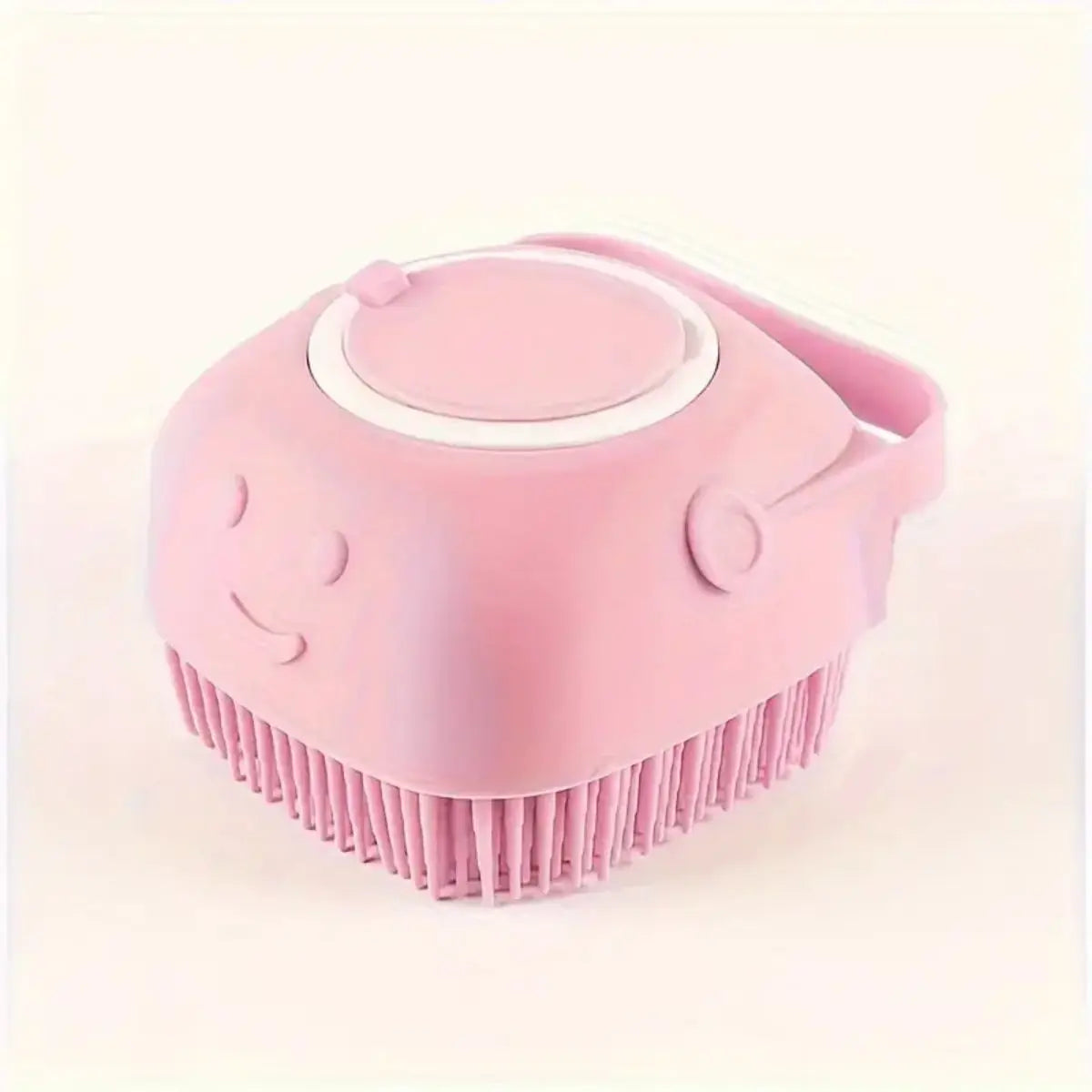 1pc Soft Silicone Dog Bath Brush - Gentle Massage with Shampoo Dispenser - Efficient Cat Grooming Brush for a Paws-itive Cleanin