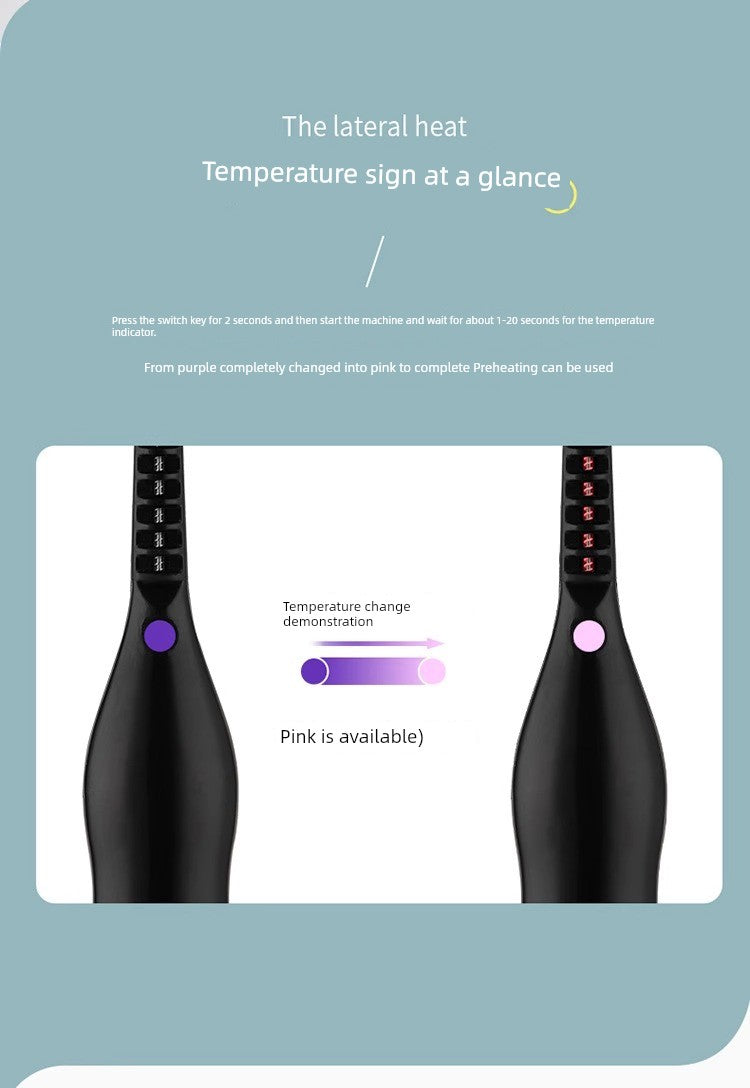 [One Ironing Will Be Warped] Electric Eyelash Curler Electric Heating Electric Heating Eyelash Perm Handy Gadget Charging Lasting Hair-Styling Curler
