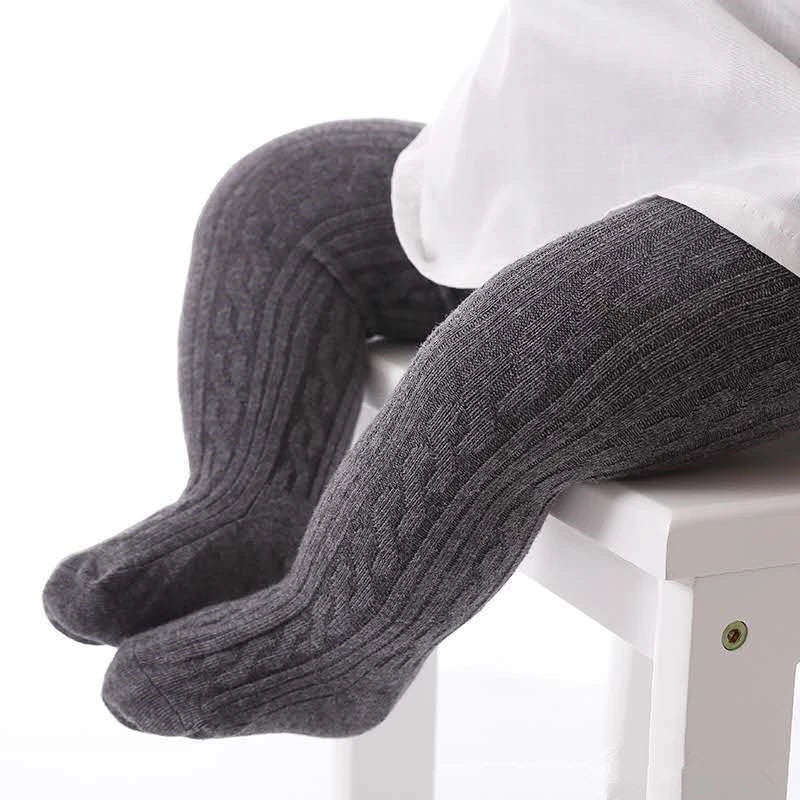 Cute Baby Girls Knit Tights Spring Autumn Winter Toddler Cotton Stocking Breathable Pantyhose For 0-8Years Boys Girls