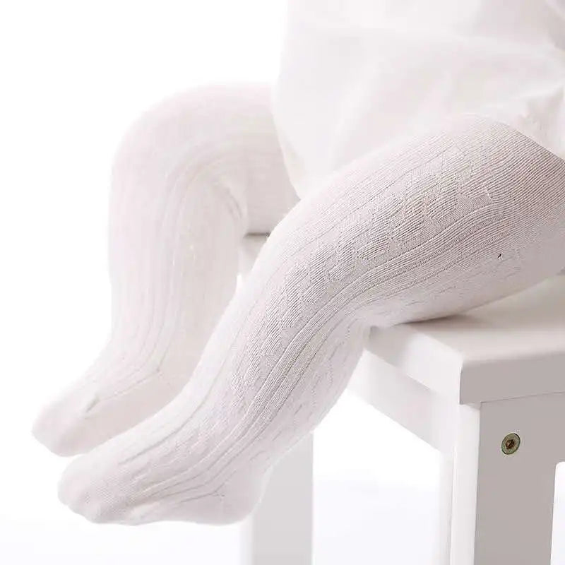 Cute Baby Girls Knit Tights Spring Autumn Winter Toddler Cotton Stocking Breathable Pantyhose For 0-8Years Boys Girls