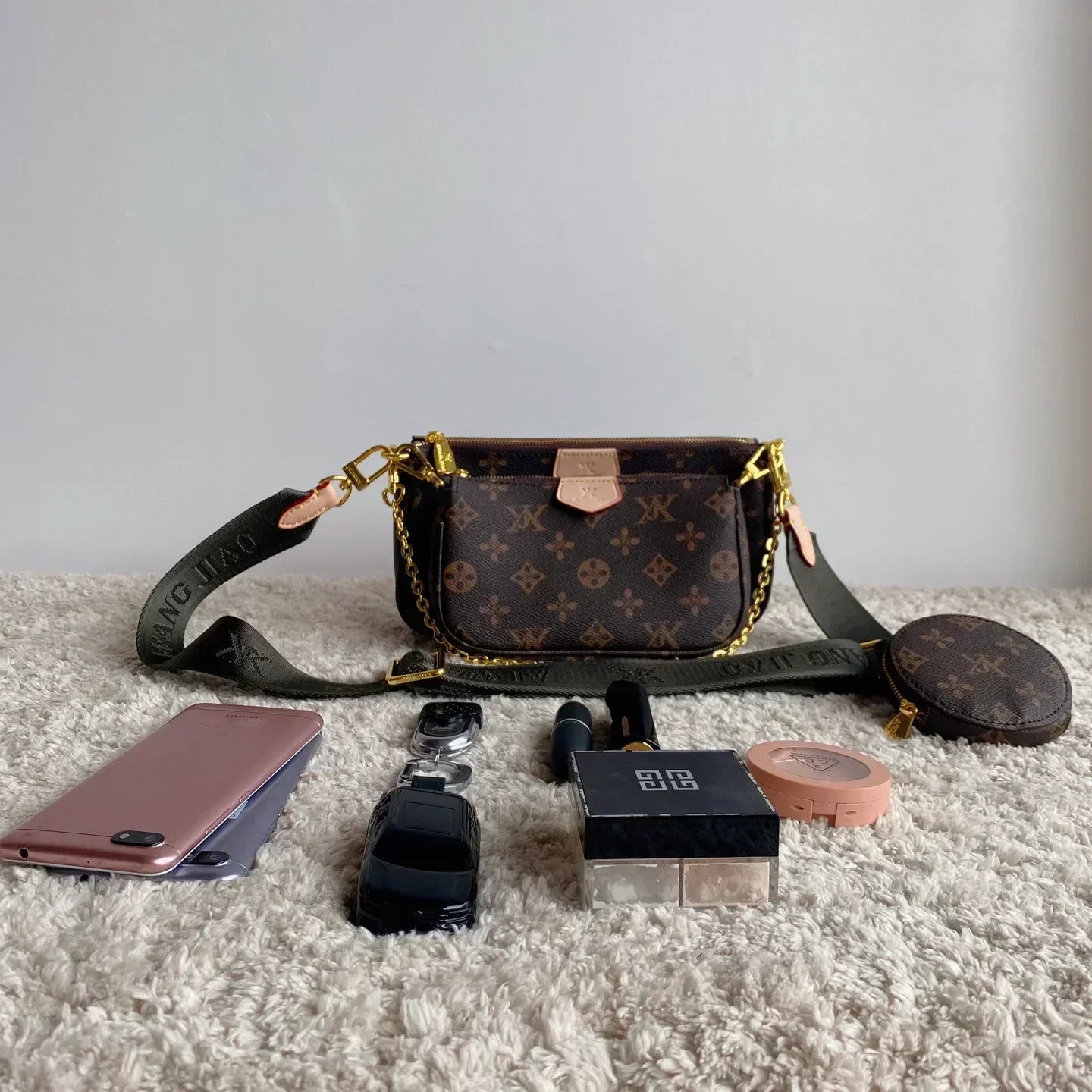 Womens fashion versatile designer bag three in one mahjong single shoulder bags crossbody chain underarm envelope bags BL16