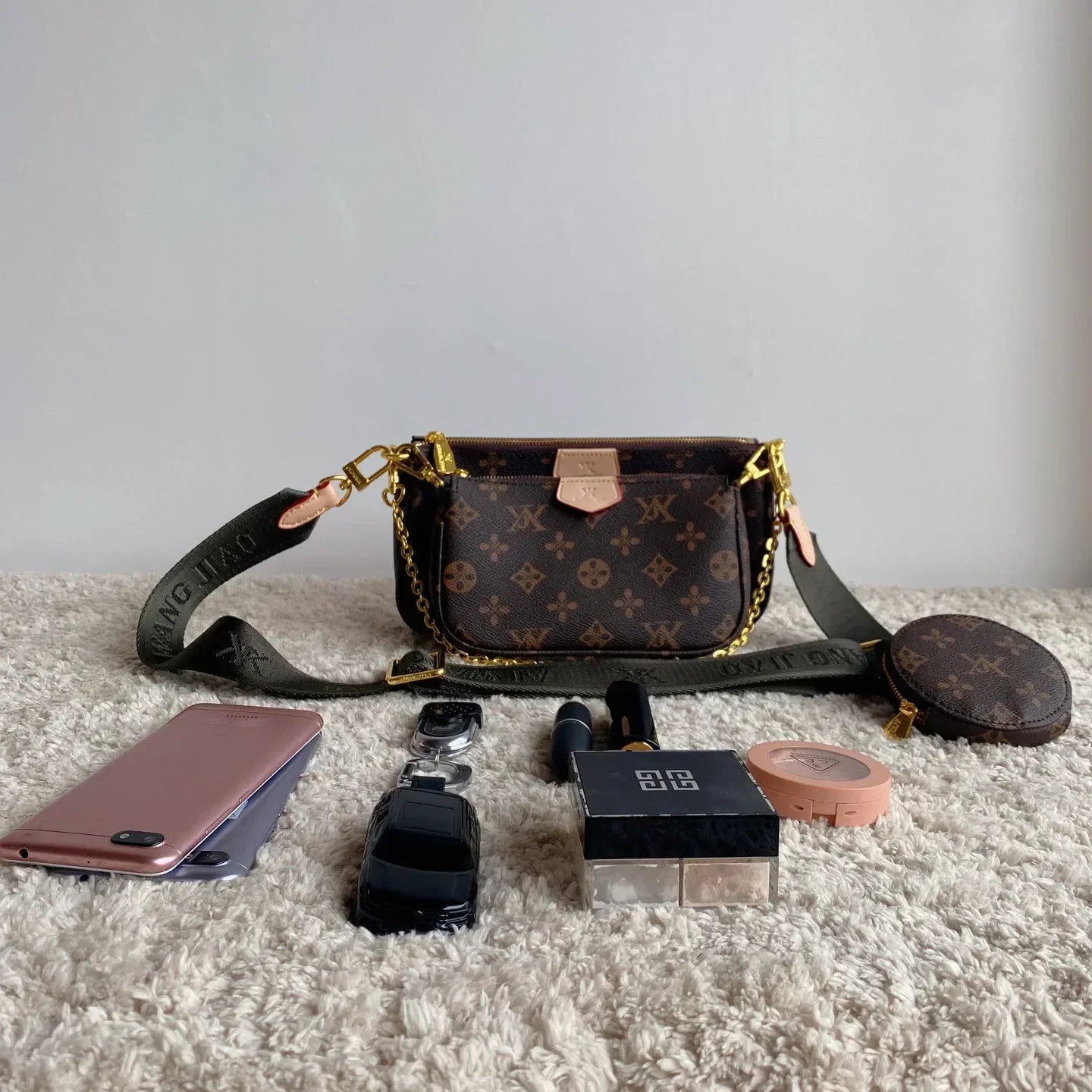 Womens fashion versatile designer bag three in one mahjong single shoulder bags crossbody chain underarm envelope bags BL16