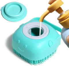 Shower Massage  Rubber Dog Brush for Short Long Haired Dogs Cats Soft Pet Bath Brush Removes Loose & Shed Fur Cat toothbrush Dog