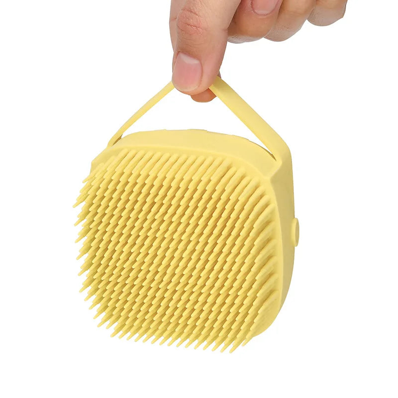 Pet cat and dog silicone bath brush massage care soft bath brush can fill liquid bath ball brush pet accessories dog cat tool