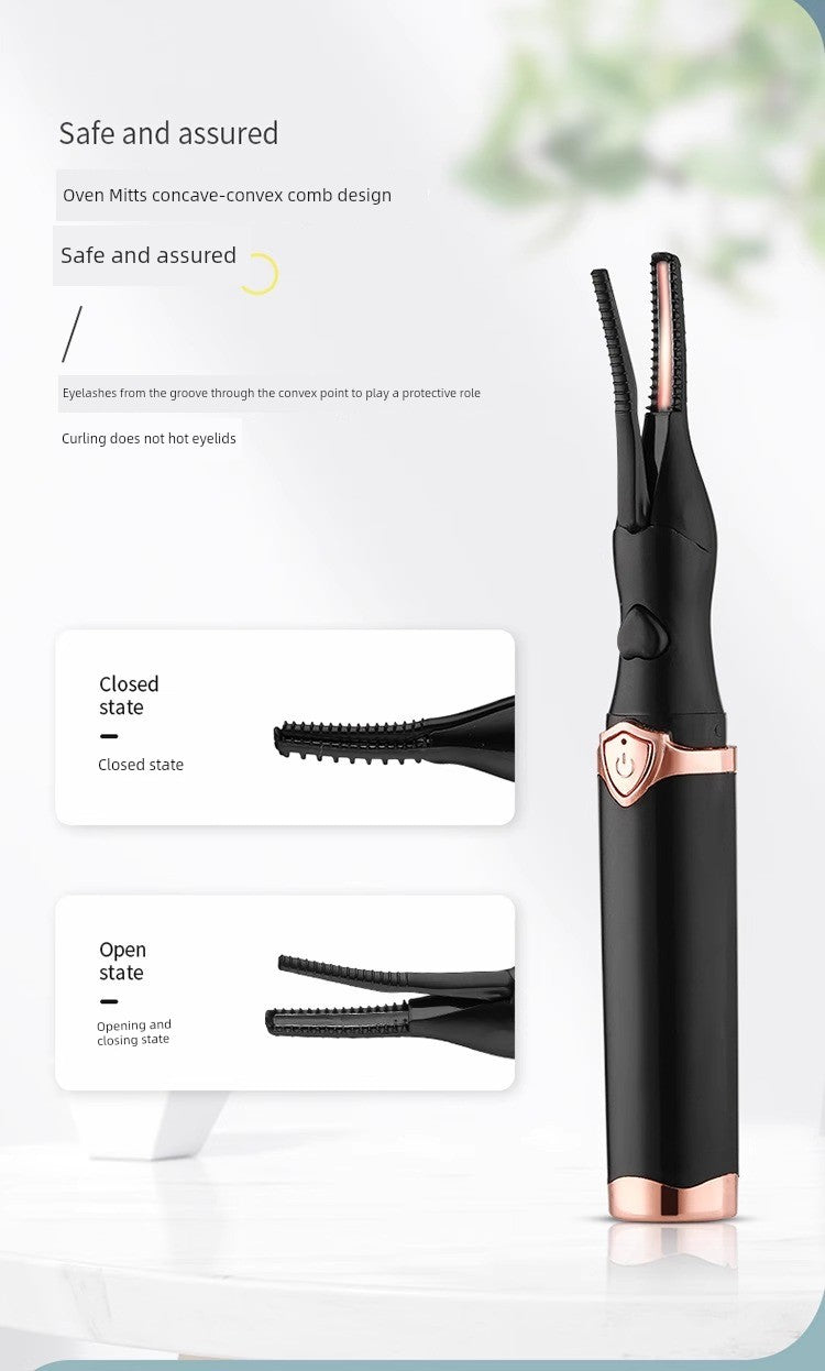 [One Ironing Will Be Warped] Electric Eyelash Curler Electric Heating Electric Heating Eyelash Perm Handy Gadget Charging Lasting Hair-Styling Curler