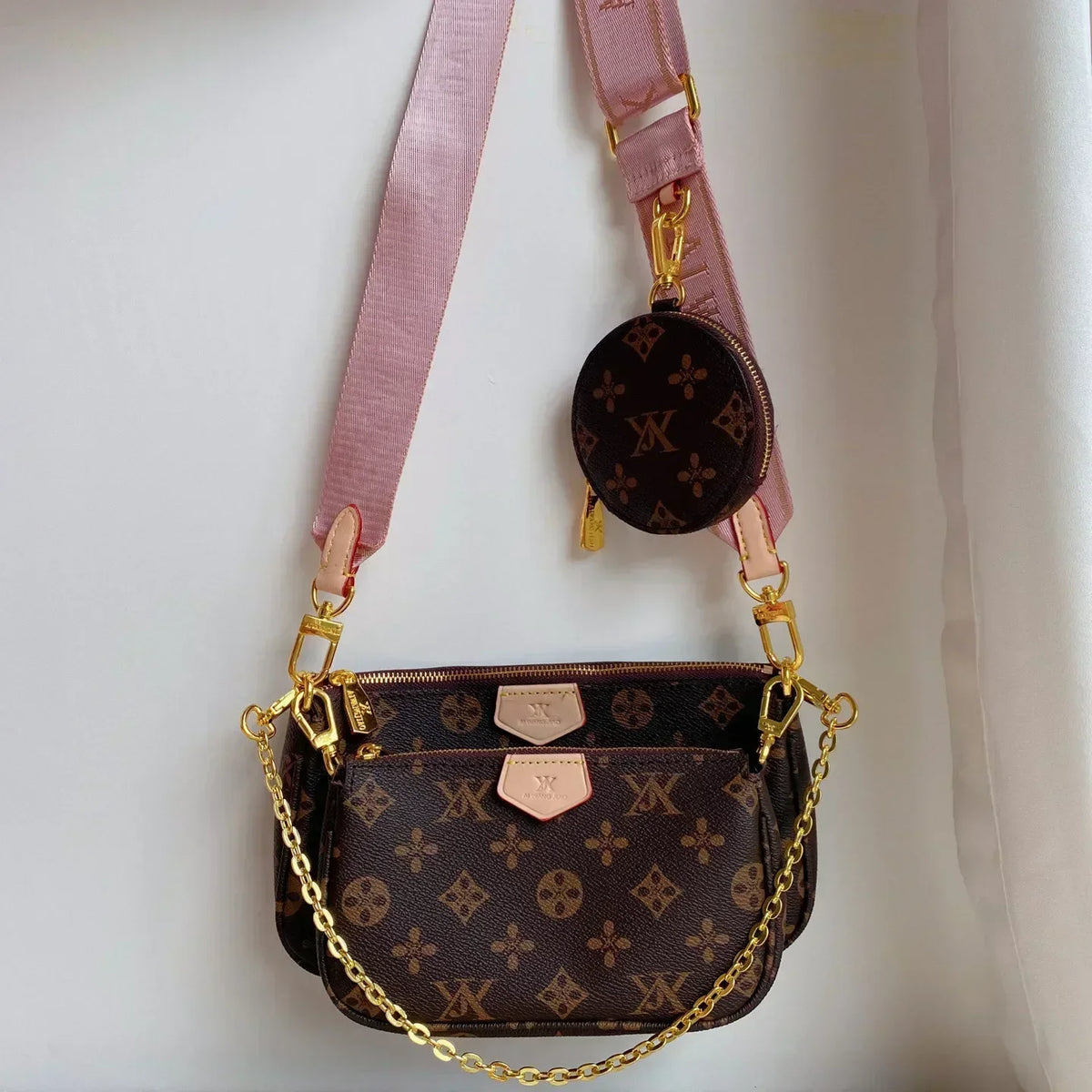 Womens fashion versatile designer bag three in one mahjong single shoulder bags crossbody chain underarm envelope bags BL16