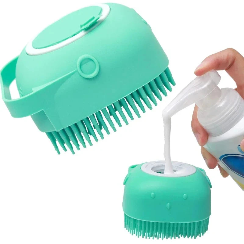 Dog Shampoo Brush Soft Silicone Pet Bath Massage Gloves Brush for Dog Cat Bathing Hair Pet Accessories