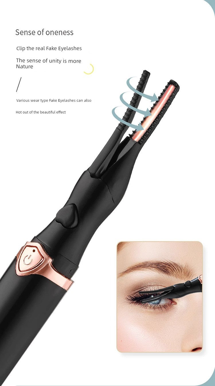 [One Ironing Will Be Warped] Electric Eyelash Curler Electric Heating Electric Heating Eyelash Perm Handy Gadget Charging Lasting Hair-Styling Curler
