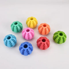 Natural Rubber Pet Dog Toys Dog Chew Toys Tooth Cleaning Treat Ball Extra-tough Interactive Elasticity Ball5cm for Pet Products