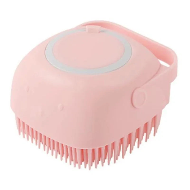 Pet cat and dog silicone bath brush massage care soft bath brush can fill liquid bath ball brush pet accessories dog cat tool