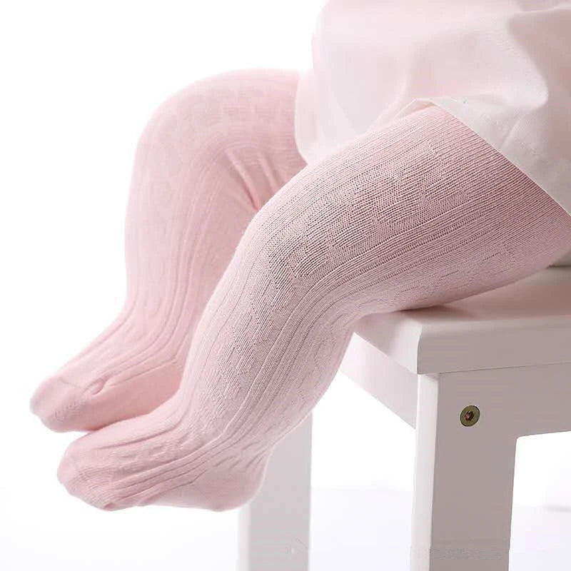 Cute Baby Girls Knit Tights Spring Autumn Winter Toddler Cotton Stocking Breathable Pantyhose For 0-8Years Boys Girls