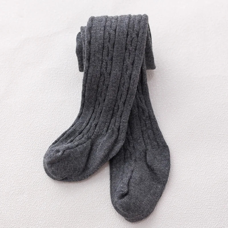 Cute Baby Girls Knit Tights Spring Autumn Winter Toddler Cotton Stocking Breathable Pantyhose For 0-8Years Boys Girls